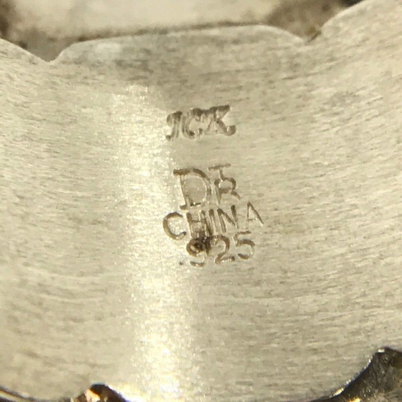 Jay King Vintage 925 Sterling Silver Turquoise Mother Of Pearl Ring Size 10 - Picture 5 of 8